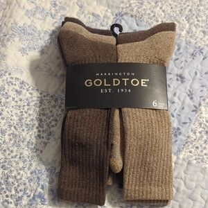 Harrington Gold Toe 6 Pack Socks